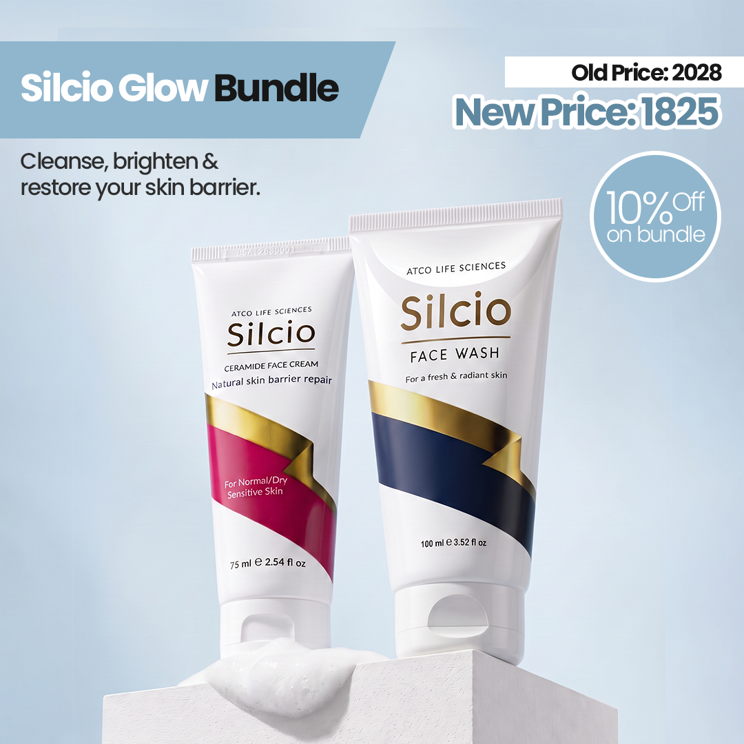 Silcio Glow Bundle with face wash and ceramide face cream